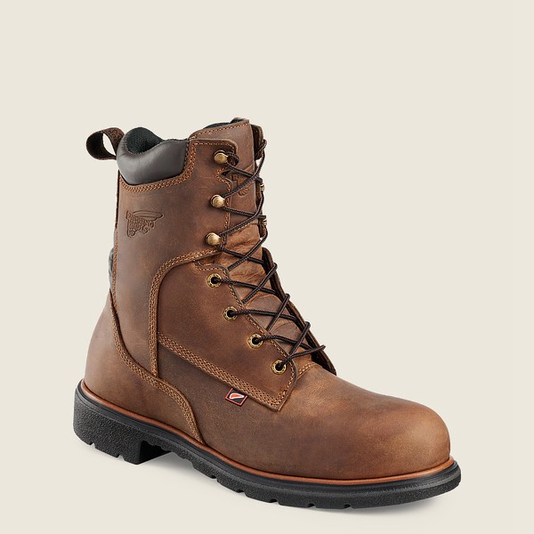 Red Wing Safety Boots Mens Brown - Dynaforce® - 8-inch Toe - 3072615-WF